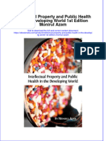 Intellectual Property and Public Health in The Developing World 1St Edition Monirul Azam Online Ebook Texxtbook Full Chapter PDF