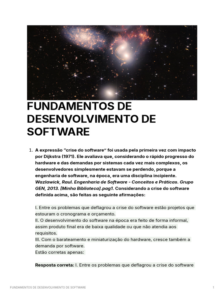 Fundamentos de Desenvolvimento de Software | PDF | Programas | Algoritmos