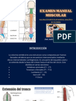 Examen Manual Muscular de Columna