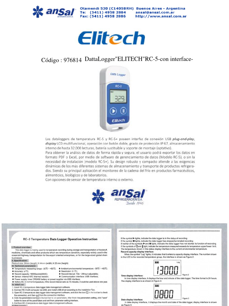 Data Logger RC 5 Manual PDF