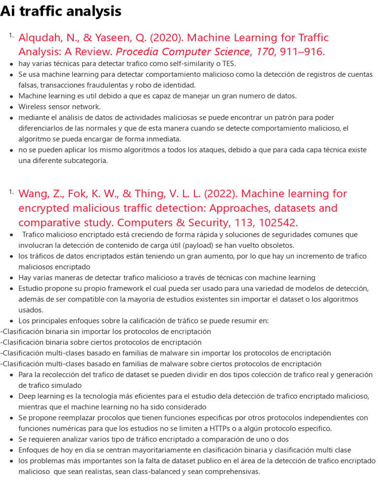 Ai Traffic Analysis | PDF | Máquinas de vectores soporte | Aprendizaje ...