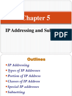 Chapter 5 - IP Addressing and Subnetting