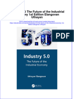 Ebook Industry 5 0 The Future of The Industrial Economy 1St Edition Elangovan Uthayan Online PDF All Chapter