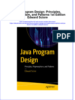 Ebook Java Program Design Principles Polymorphism and Patterns 1St Edition Edward Sciore Online PDF All Chapter