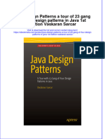 Ebook Java Design Patterns A Tour of 23 Gang of Four Design Patterns in Java 1St Edition Vaskaran Sarcar Online PDF All Chapter