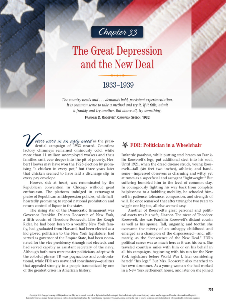 2024 Nort Lect 25 - The Great Depression and The New Deal | PDF | New ...