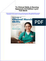 PDF Taylors Clinical Skills A Nursing Process Approach 3Rd Edition Lynn Test Bank Online Ebook Full Chapter