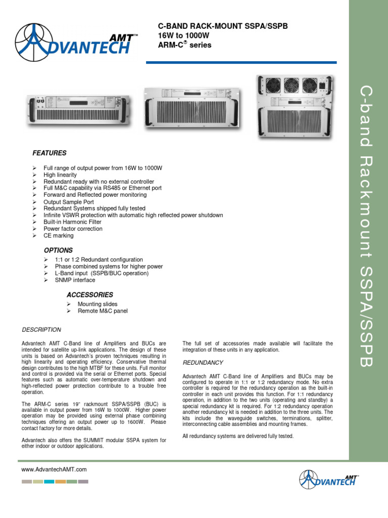 Advantech - C - Band Rack Arm - C | PDF | Hertz | Decibel