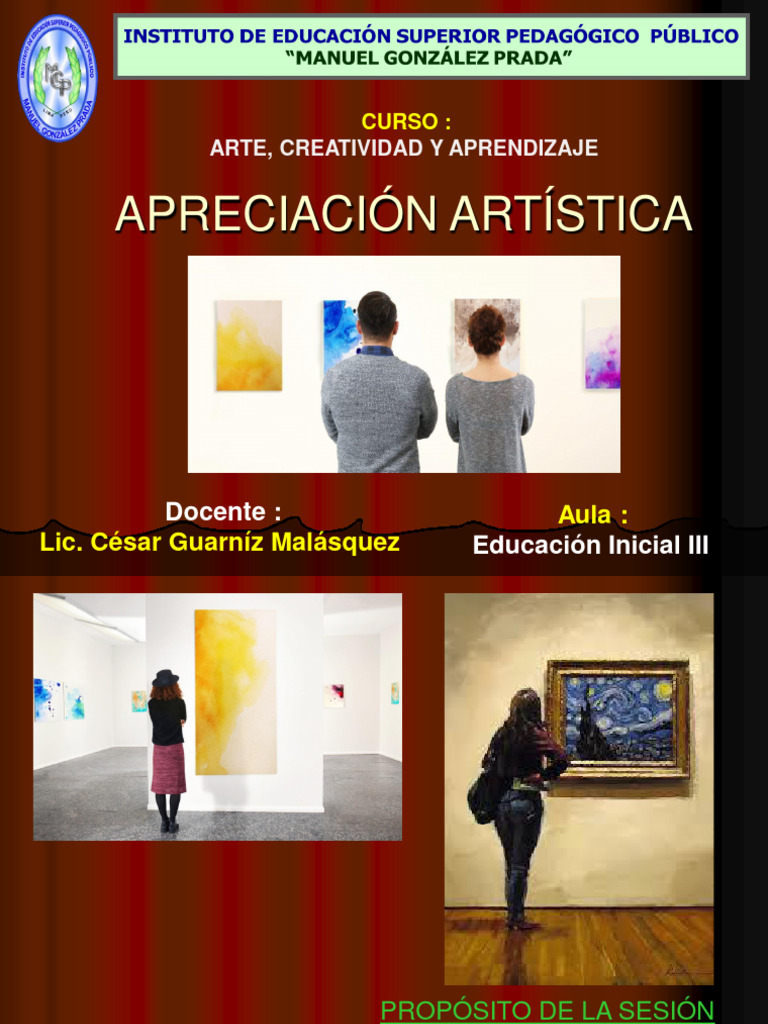 Apreciaci n art stica pdf creatividad cognici n