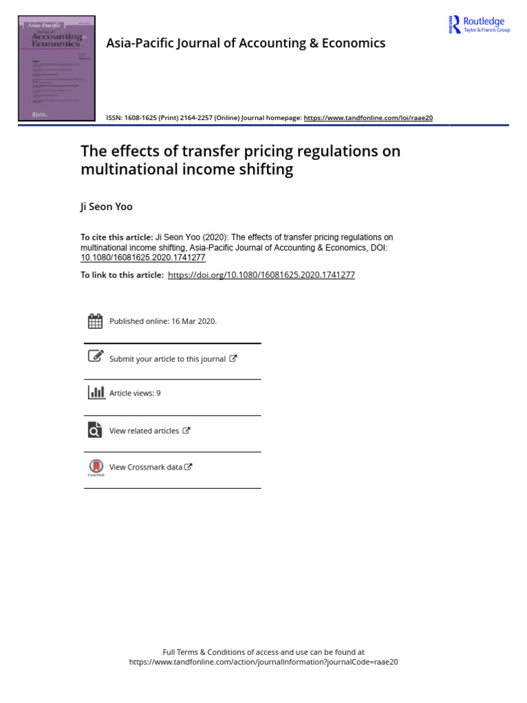 Transfer Pricing Regulations in Iceland | PDF | Taxes | Multinational ...