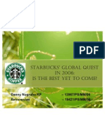 Starbucks Industry and Competitive Analysis
