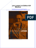 Download Jean Francois Lyotard 1St Edition Kiff Bamford online ebook  texxtbook full chapter pdf 