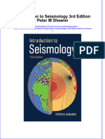 Ebook Introduction To Seismology 3Rd Edition Peter M Shearer Online PDF All Chapter