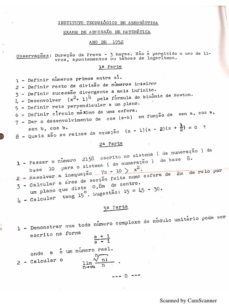 ITA 20matem C3 A1tica 201952 20resol | PDF | Número inteiro | Linha ...