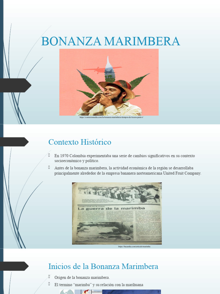 Bonanza Marimbera PDF Comercio ilegal de drogas Colombia