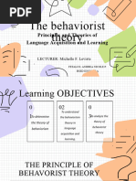 BEHAVIORIST THEORY