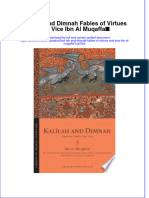 Kali Lah and Dimnah Fables of Virtues and Vice Ibn Al Muqaffa Online Ebook Texxtbook Full Chapter PDF