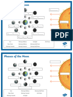 Phases of The Moon Labelling Worksheet