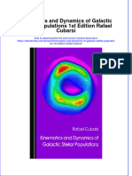 Kinematics and Dynamics of Galactic Stellar Populations 1St Edition Rafael Cubarsi Online Ebook Texxtbook Full Chapter PDF