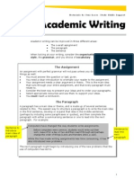 Academic Writing and Style