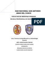 Técnicas de Identificación en Odontología Forense 1