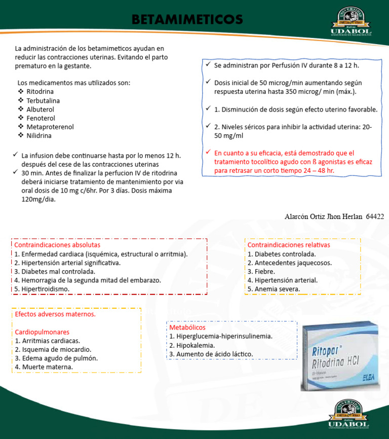 Betamiméticos en Tocolisis del Embarazo | PDF | Relaciones personales ...