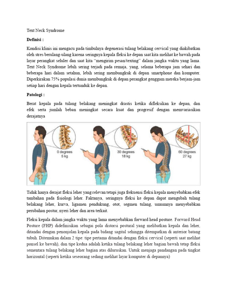 Text Neck Syndrome | PDF | Kesehatan Holistik