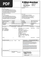Blue Anchor Line Seawaybill Copy 1058929814 Your Ref