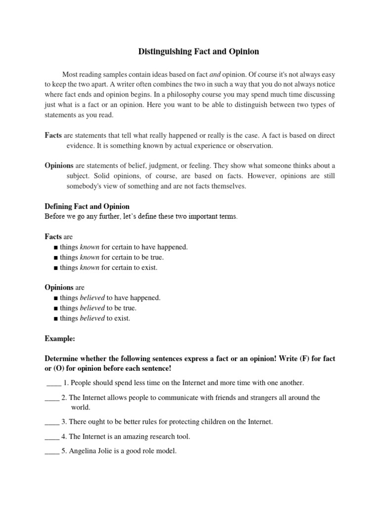 QUESTION ON DIFFERENCE S OF OPINION S intelligence overview