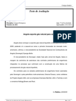 Angola exportará gás natural para EUA