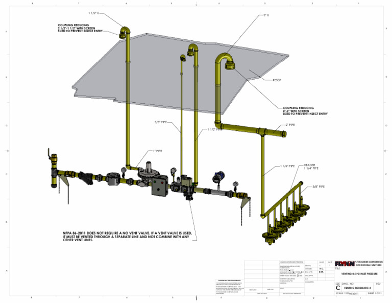 Venting Schematic 4 Pdf Pipe Fluid Conveyance Industrial Processes
