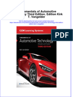 Ebook Fundamentals of Automotive Technology Third Edition Edition Kirk T Vangelder Online PDF All Chapter