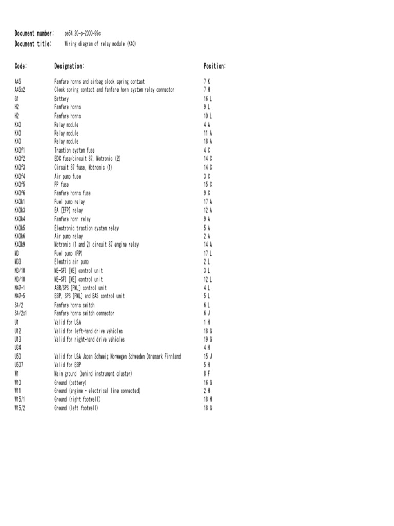 K40 Wiring Diagram PDF Machines Vehicles