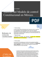 Matices Del Control Constitucional en México