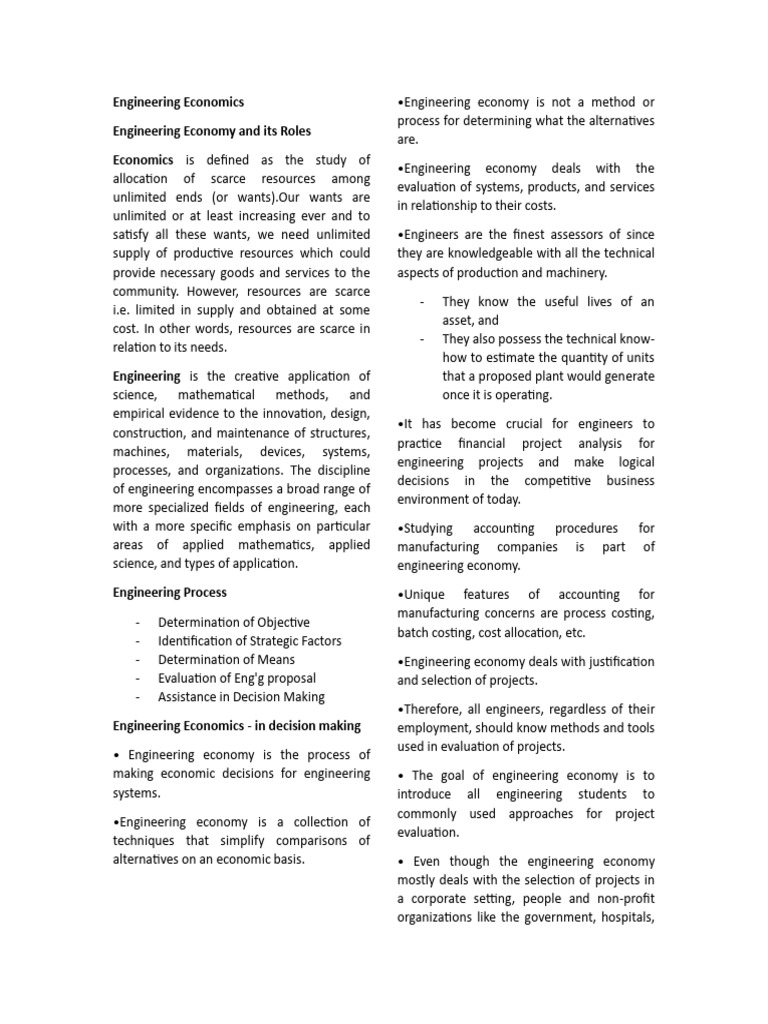Economics Terminologies Definition Prelims Pdf Engineering Economics