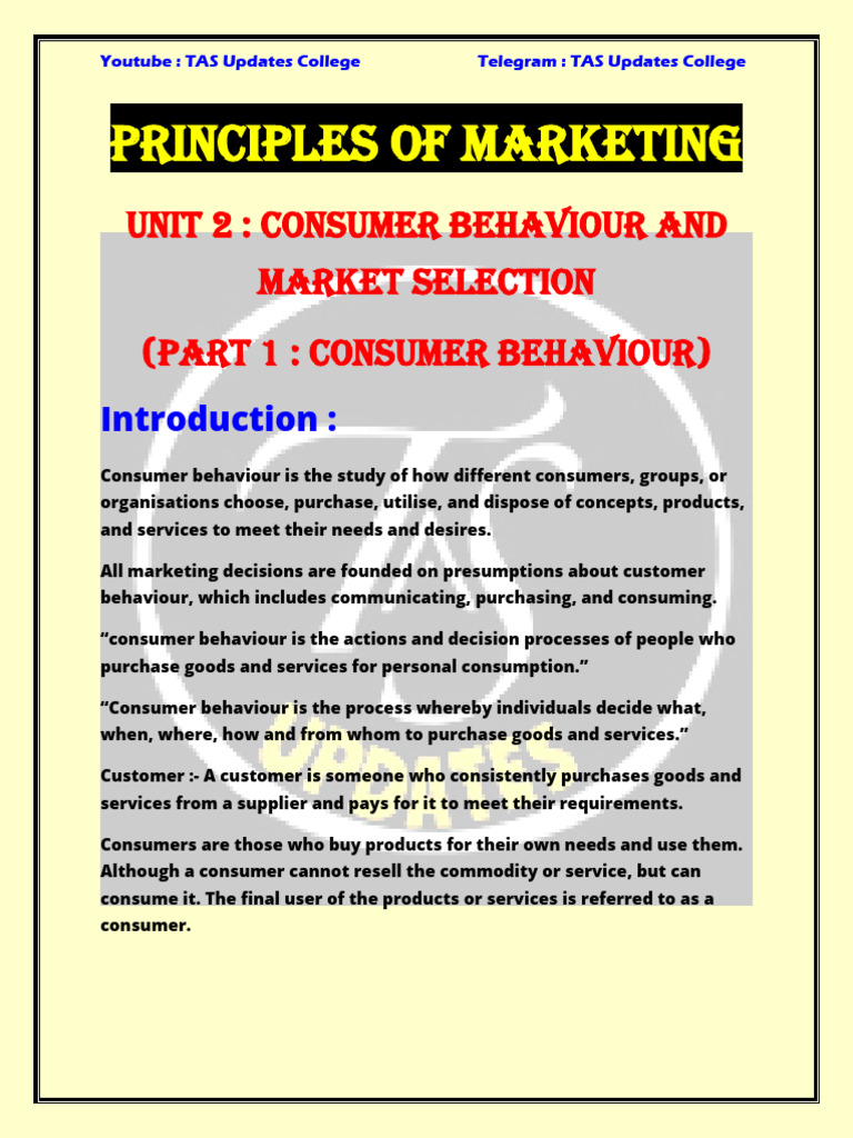 Understanding Consumer Behaviour | PDF | Market Segmentation | Consumer ...