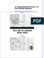 India and The Changing World Order 1St Edition Shveta Dhaliwal Online Ebook Texxtbook Full Chapter PDF