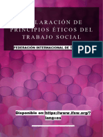 Declaración de principios éticos del TS