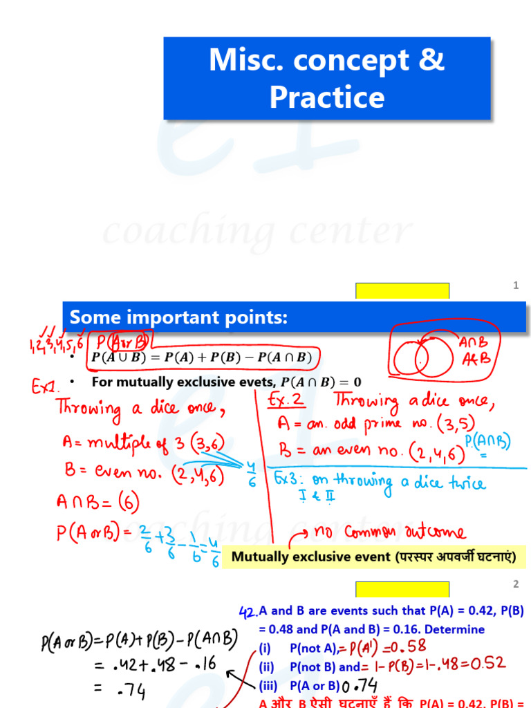 Misc. Concept & Practice | PDF