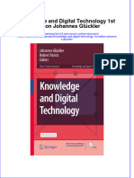 Knowledge and Digital Technology 1St Edition Johannes Gluckler Online Ebook Texxtbook Full Chapter PDF