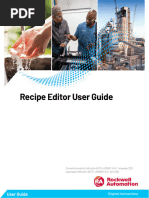 Recipe Editor User Guide