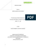 EJE 1 - PRODUCTO INTERNO BRUTO Y LA INFLACION EN COLOMBIA 