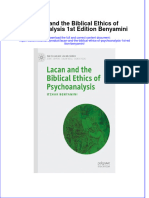 Lacan and The Biblical Ethics of Psychoanalysis 1St Edition Benyamini Online Ebook Texxtbook Full Chapter PDF