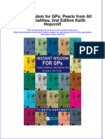 Instant Wisdom For Gps Pearls From All The Specialities 2Nd Edition Keith Hopcroft Online Ebook Texxtbook Full Chapter PDF