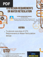 UTG Design Requirements For Water Reticultion