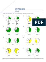Grade 3 Fractions Worksheet - Identify Equivalent Fractions