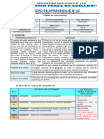 2da UNIDAD DE APRENDIZAJE DE CC - SS. PRIMERO C - D