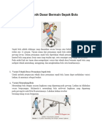 Variasi Dari Teknik Dasar Bermain Sepak Bola