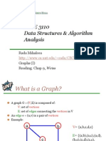 CSCE 3110 Data Structures & Algorithm Analysis: Rada Mihalcea Graphs (I) Reading: Chap.9, Weiss