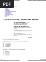 Download Analytical Reasoning Questions With Solutions-problemsAnswers by Moorthy MurugesaPerumal SN73455473 doc pdf
